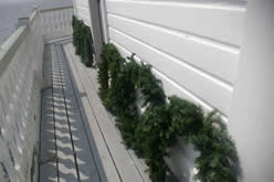 Wreaths drying.
